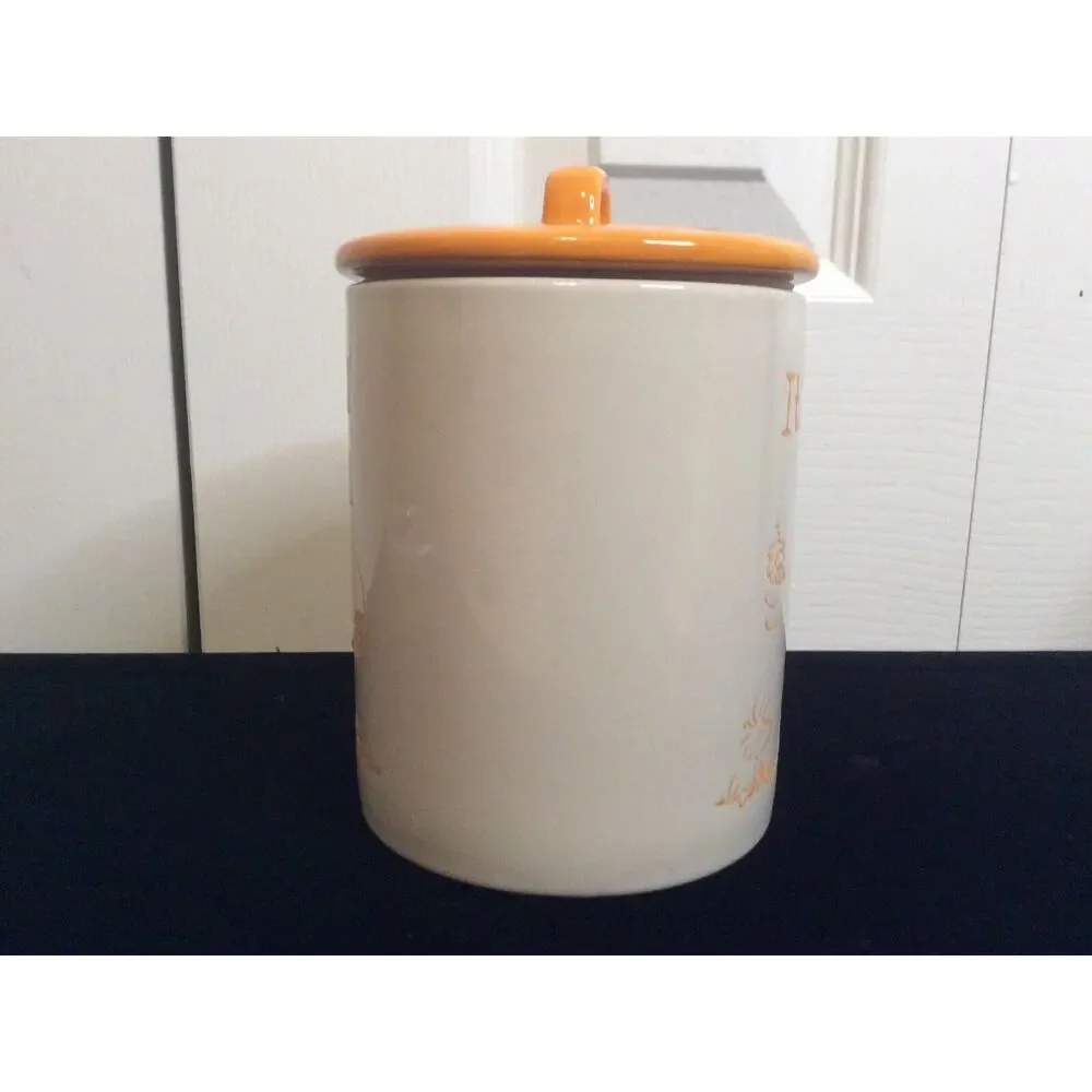 Peanuts Autumn Yellow Lidded Ceramic Canister It’s Fall Y’all